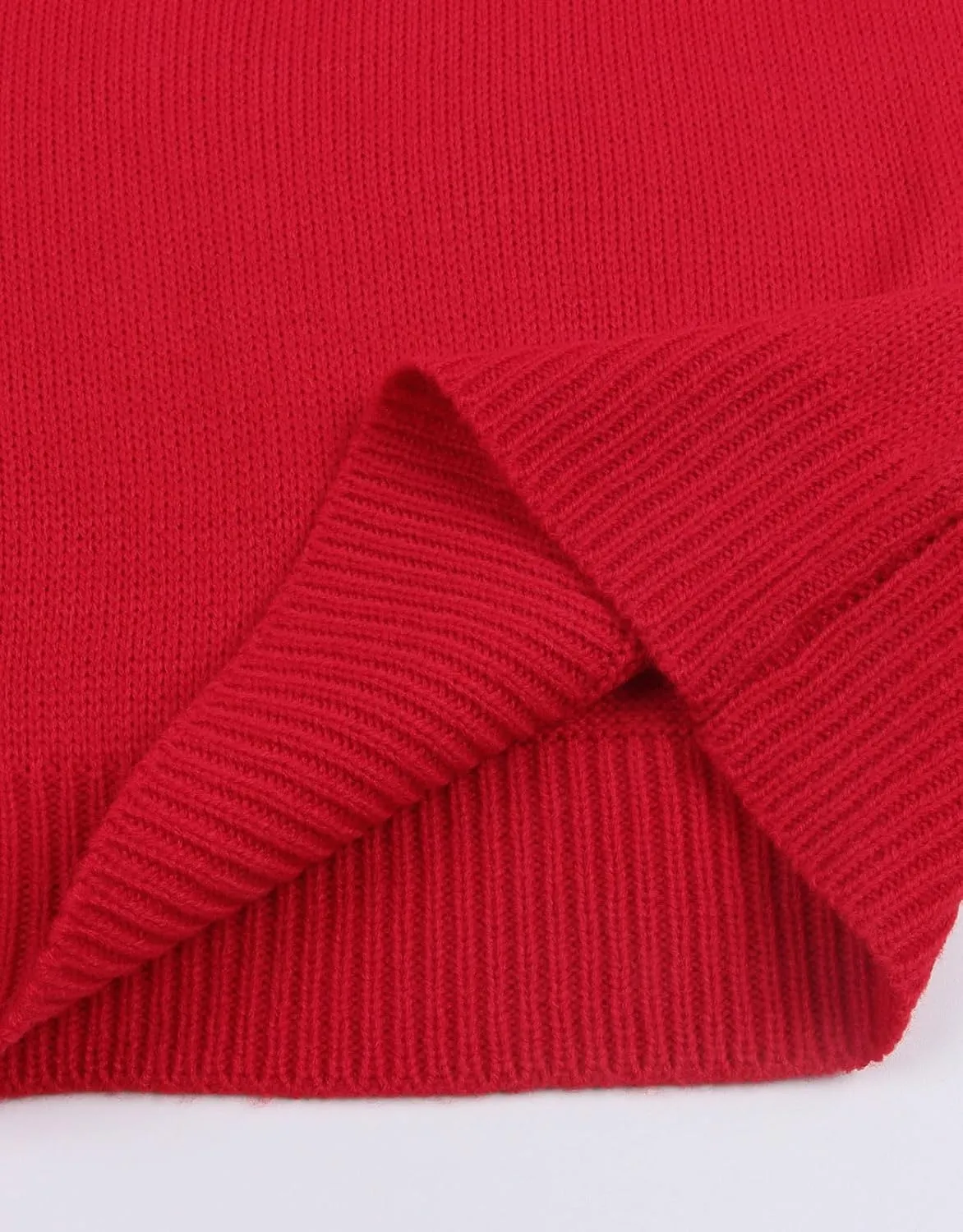 shermie Women's Long Sleeve Crew Neck Sweater Casual Lightweight American Flag Pullover Sweaters