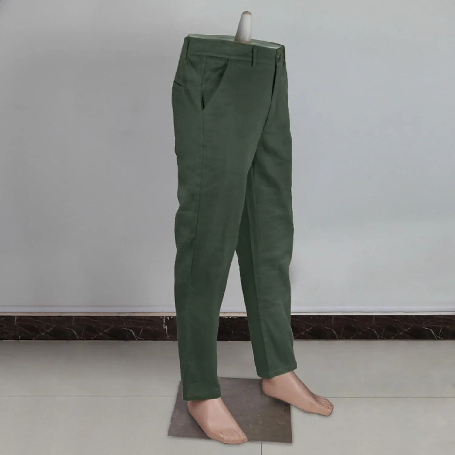 Sinzelimin Men's Suit Pants Fashion Solid Button Zipper Closure Slim Fit Comfy Business Casual Trouser Full Length Sweatpant