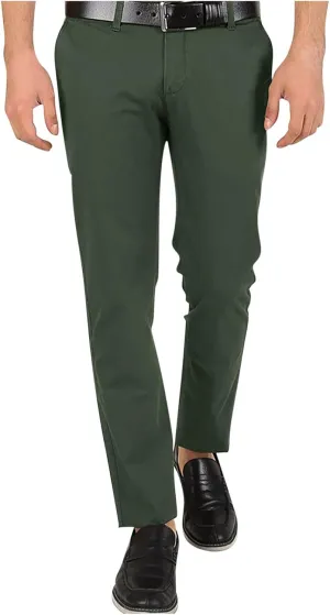 Sinzelimin Men's Suit Pants Fashion Solid Button Zipper Closure Slim Fit Comfy Business Casual Trouser Full Length Sweatpant