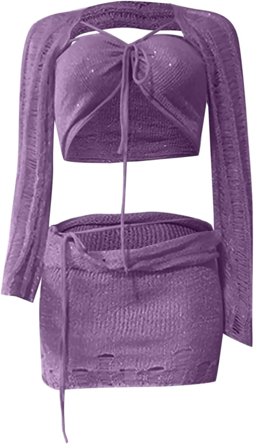 Skirt Sets for Ladies Top Skorts Swimwear Kimono Coverup Sets Women