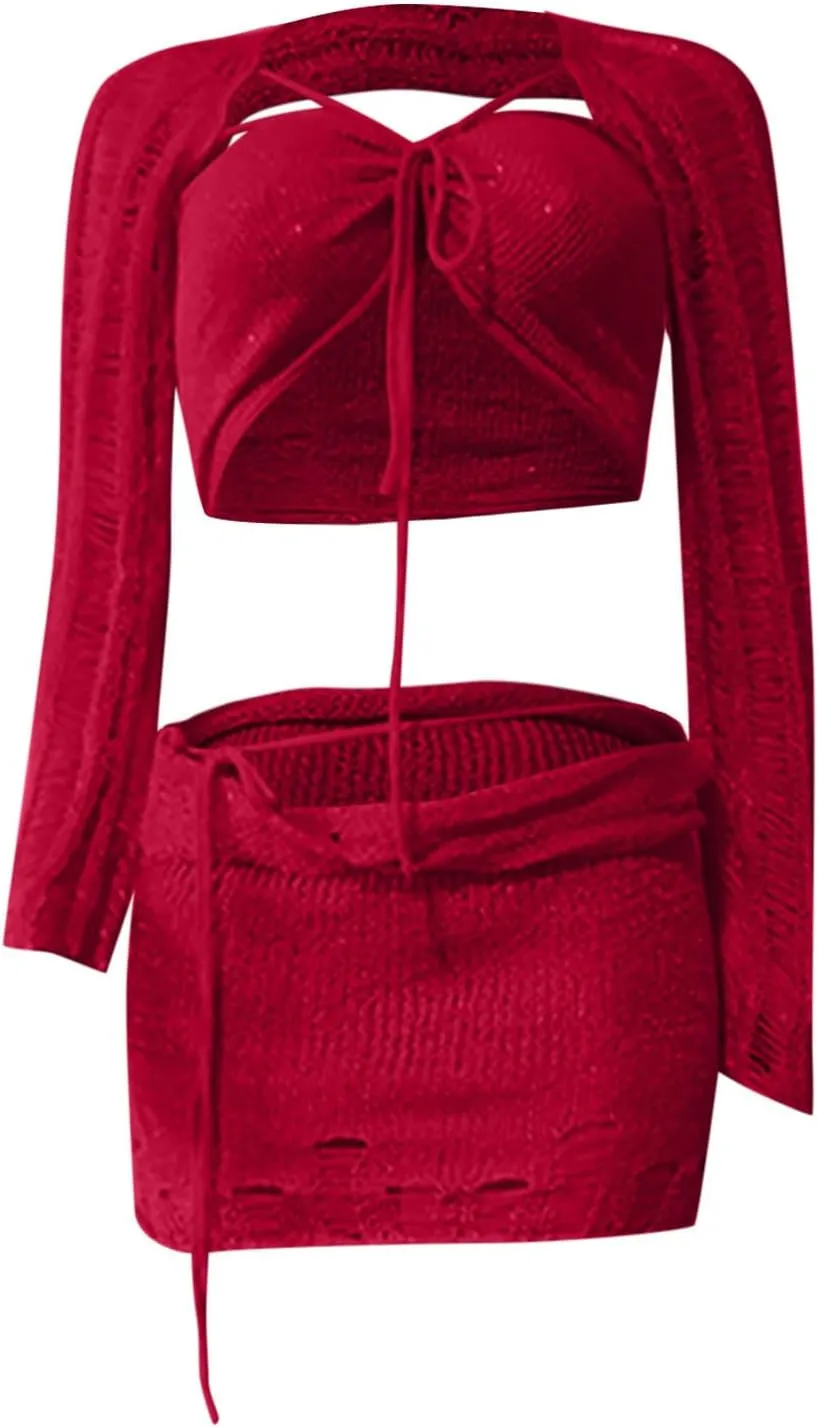 Skirt Sets for Ladies Top Skorts Swimwear Kimono Coverup Sets Women