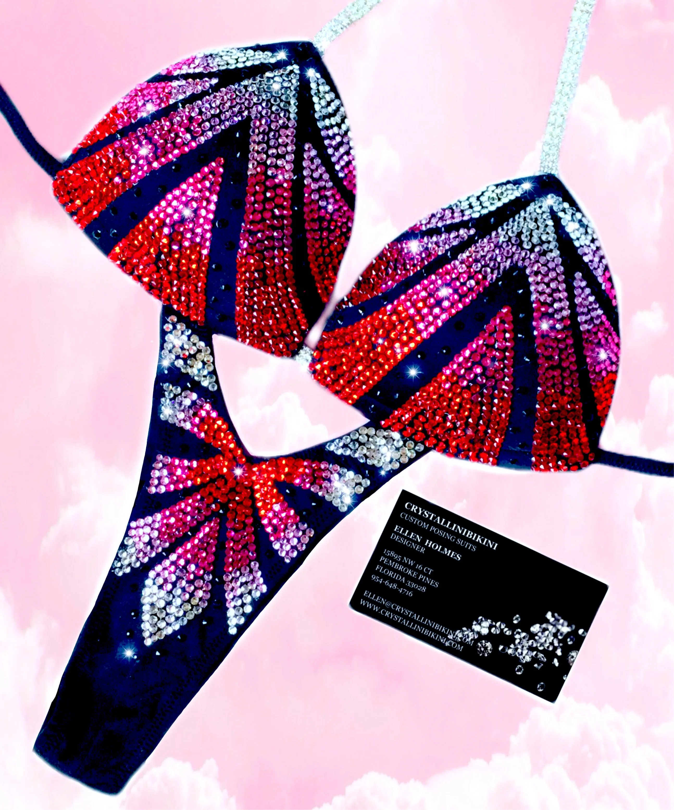 Spangle figure or physique competition suit