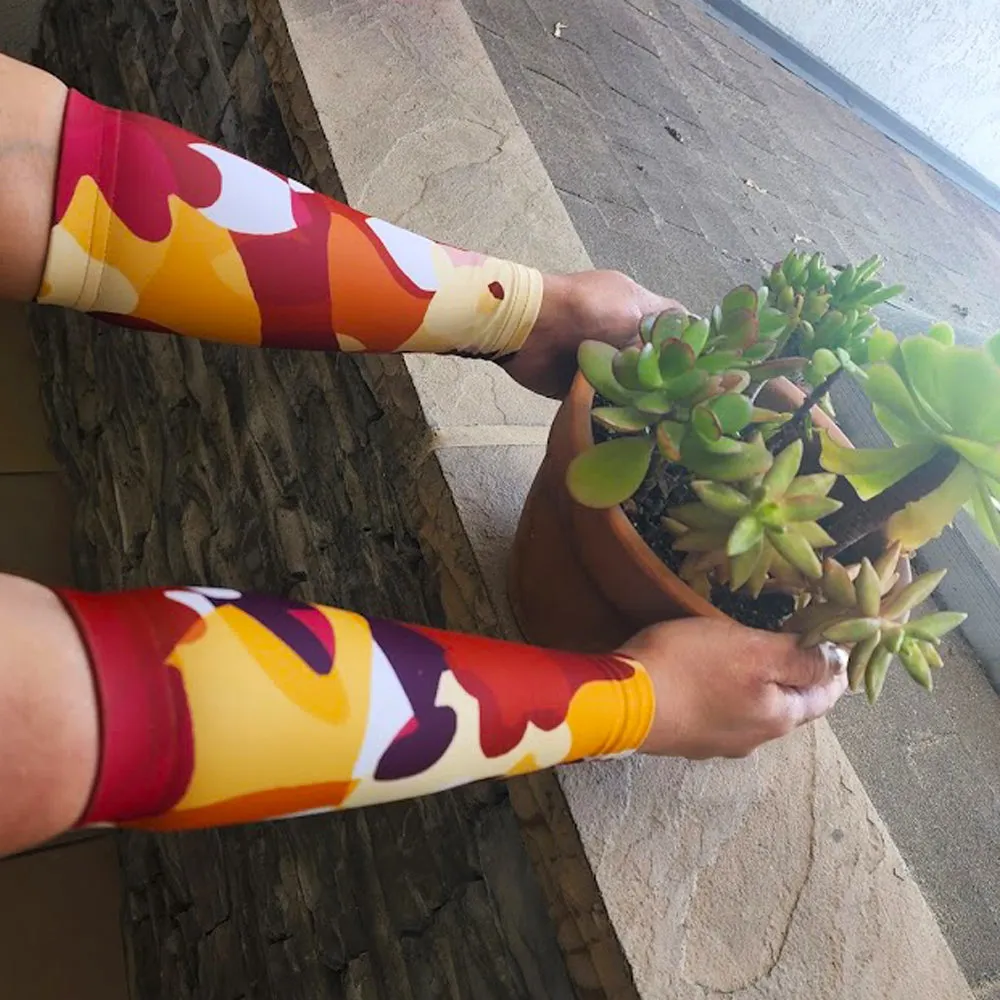 Spring Bloom Pattern Forearm Sleeves for Thin Skin