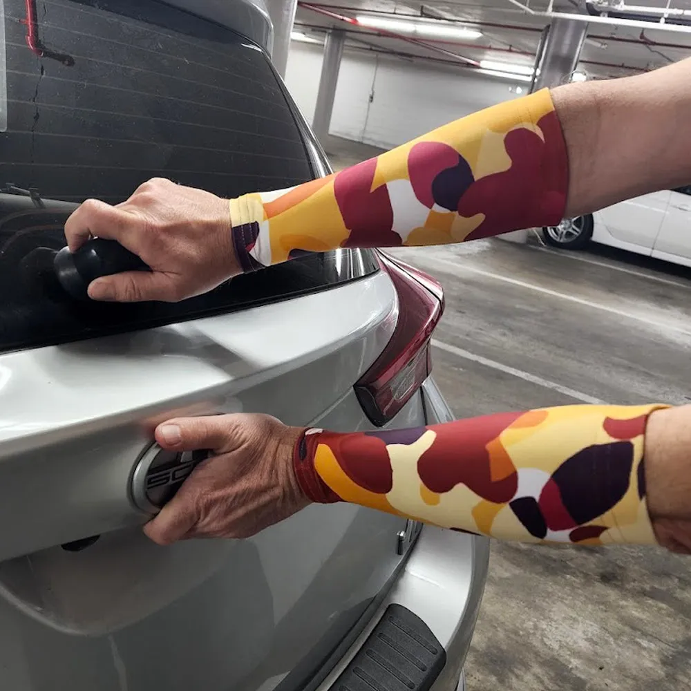 Spring Bloom Pattern Forearm Sleeves for Thin Skin