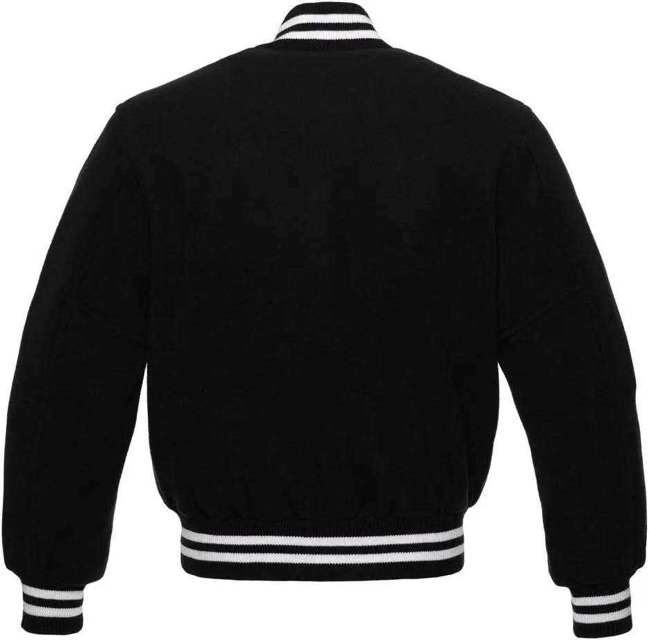 Stewart & Strauss Original All Wool Varsity Letterman Jacket Since 1977 (5 Team Colors) Wool XXS to 6XL,Original