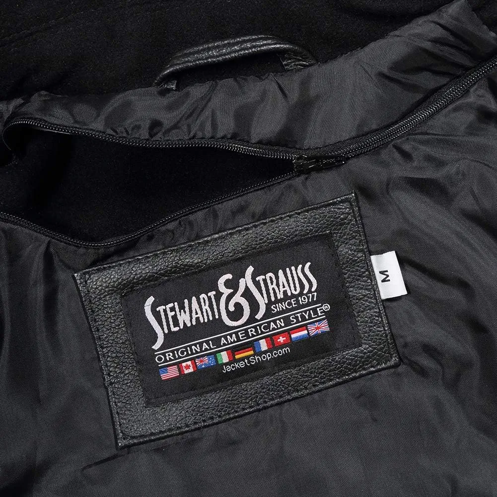 Stewart & Strauss Original All Wool Varsity Letterman Jacket Since 1977 (5 Team Colors) Wool XXS to 6XL,Original