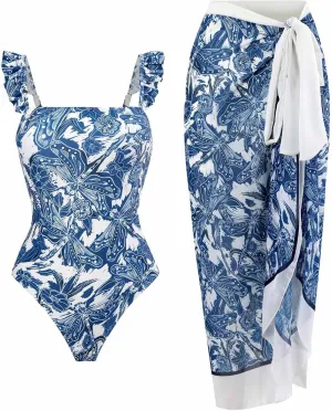 Swimsuit Sets for Women Beach Match Dressy Hawaiian Triangle 2 Piece Tropical Skirt Swimsuit Sets Women 2025