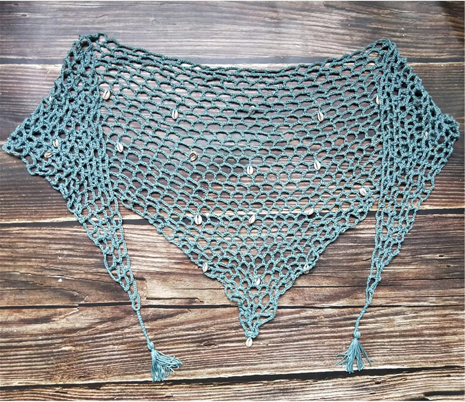 Swimwear Cover Up,Sexy Fashion Beach Hand Crochet Shawl Capelet Cover Up Sunscreen Net (SJJ6)