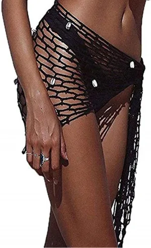 Swimwear Cover Up,Sexy Fashion Beach Hand Crochet Shawl Capelet Cover Up Sunscreen Net (SJJ6)