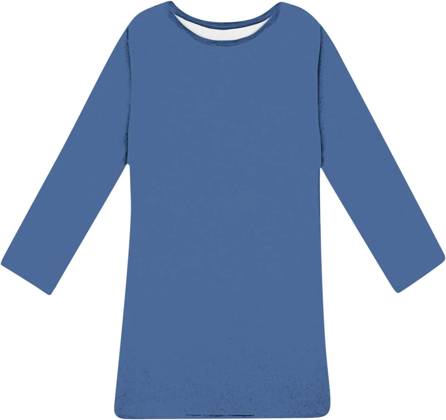 TANGNADE Womens Plus Size Nightgowns Sleep Shirts Long Sleeve House Dress Soft Lightweight Nightshirt Loose Fit Sleepdress