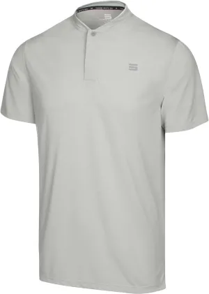 Three Sixty Six Men's Short Sleeve Collarless Golf Polo - Lightweight, Moisture-Wicking, Quick Dry, Stretch Fabric