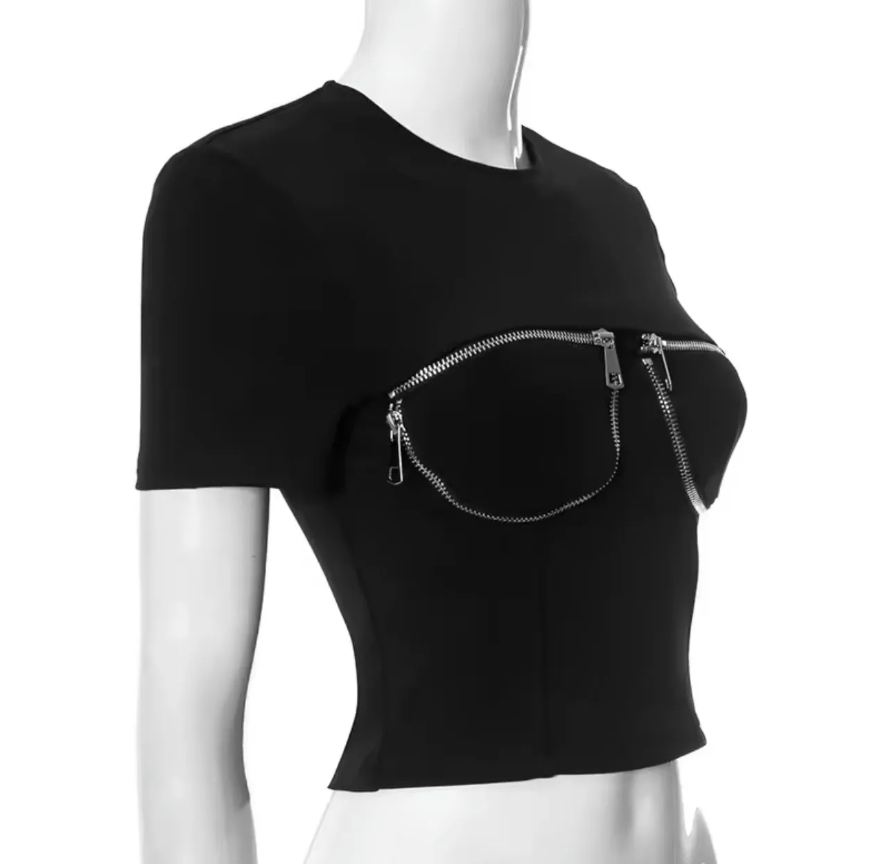 Tiana Women’s Fashion Short Sleeve Crop Top
