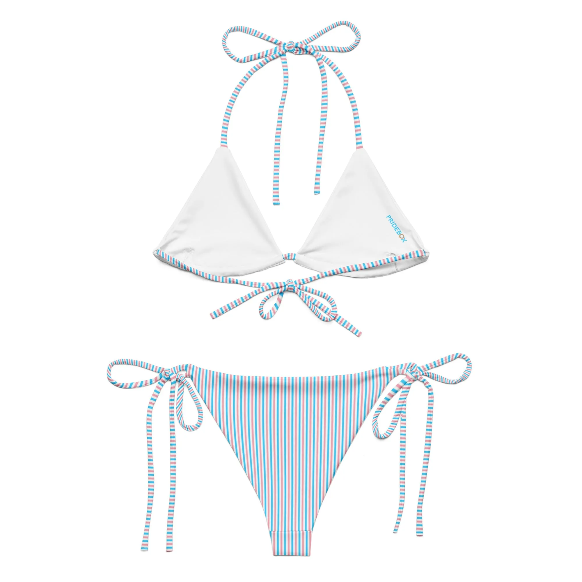 Transgender Striped String Bikini Bottom