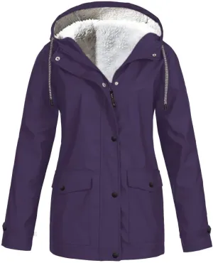 Trench Coat Petite Women Rain Jacket Waterproof Long Rain Coats Hooded Windbreaker Hooded Trench Coats S-5XL