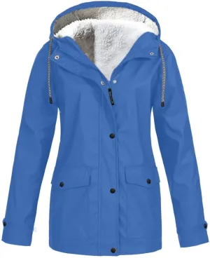 Trench Coat Petite Women Rain Jacket Waterproof Long Rain Coats Hooded Windbreaker Hooded Trench Coats S-5XL