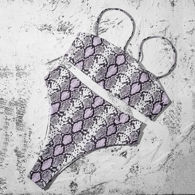 Trendy Sexy High Waist with Padded Bra Bikini Set