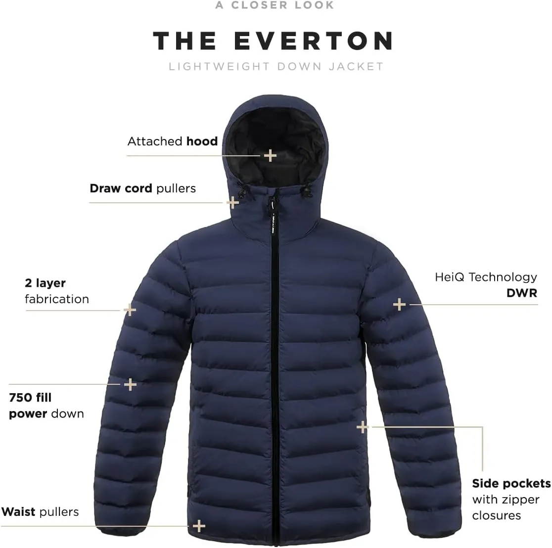Triple F.A.T. Goose Men's Everton - Packable Puffer Jacket Men - Winter Jackets For Men - Men's Down Jackets & Coats