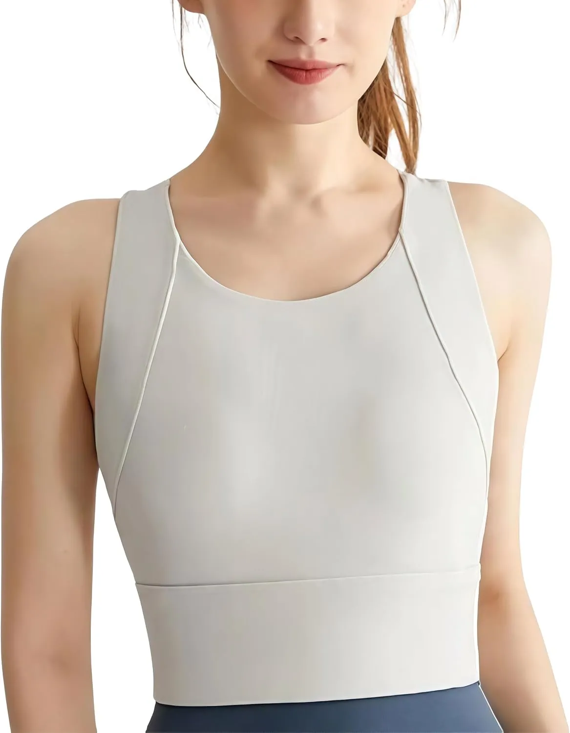 Upright Sports Bra, Upright Posture Corrector Sports Bra, Womens' Sports Bras Longline Wirefree Padded