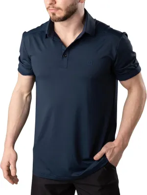Uther Mens Golf Polo Moisture Wicking Quick-Dry Short Sleeve Shirt with Fashionable Designs for Men