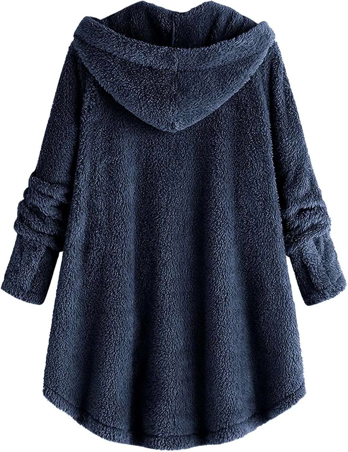Winter Coats for Women Fuzzy Fleece Pullover Sherpa Sweatshirt Soft Warm Oversized Hoodie Comfy Plus Size Loungewear