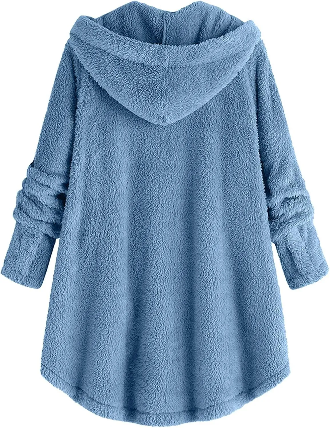 Winter Coats for Women Fuzzy Fleece Pullover Sherpa Sweatshirt Soft Warm Oversized Hoodie Comfy Plus Size Loungewear