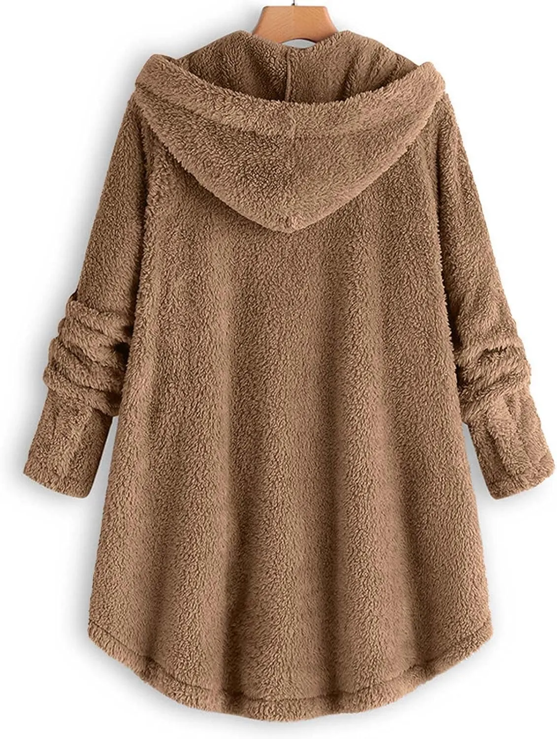 Winter Coats for Women Fuzzy Fleece Pullover Sherpa Sweatshirt Soft Warm Oversized Hoodie Comfy Plus Size Loungewear