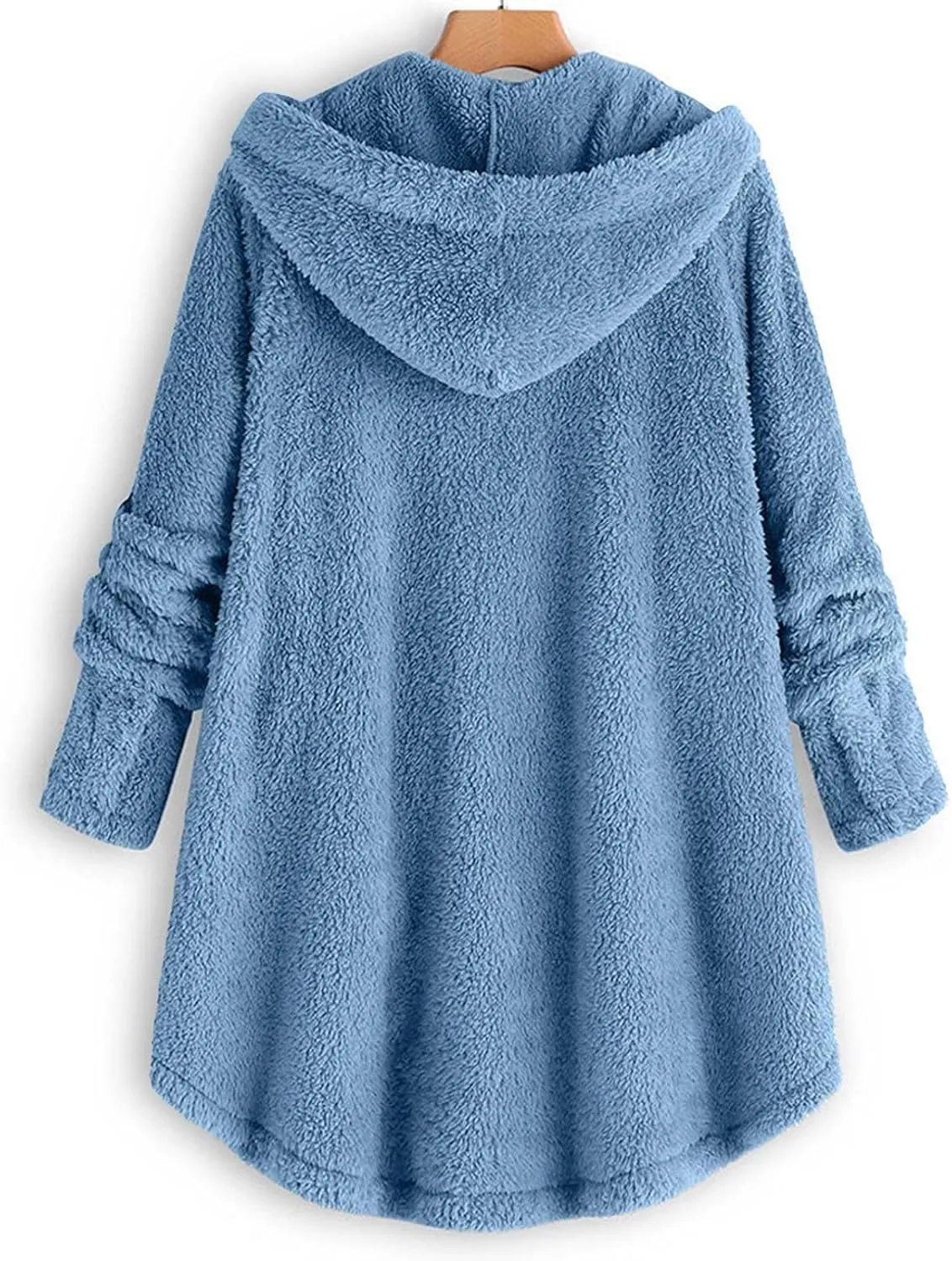 Winter Coats for Women Fuzzy Fleece Pullover Sherpa Sweatshirt Soft Warm Oversized Hoodie Comfy Plus Size Loungewear