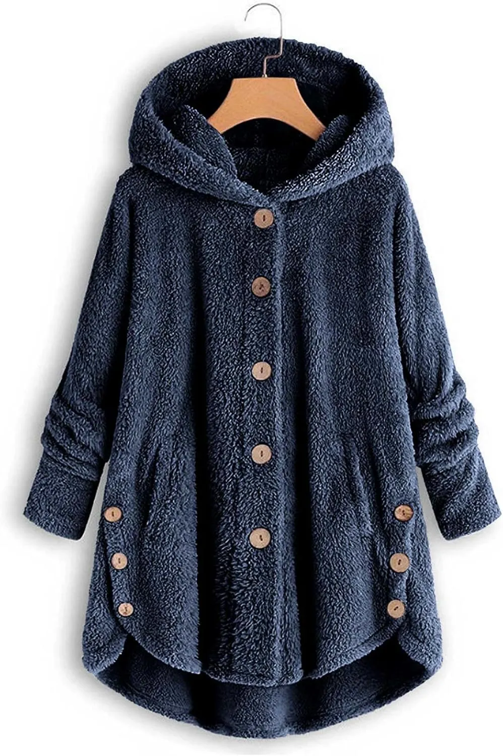 Winter Coats for Women Fuzzy Fleece Pullover Sherpa Sweatshirt Soft Warm Oversized Hoodie Comfy Plus Size Loungewear