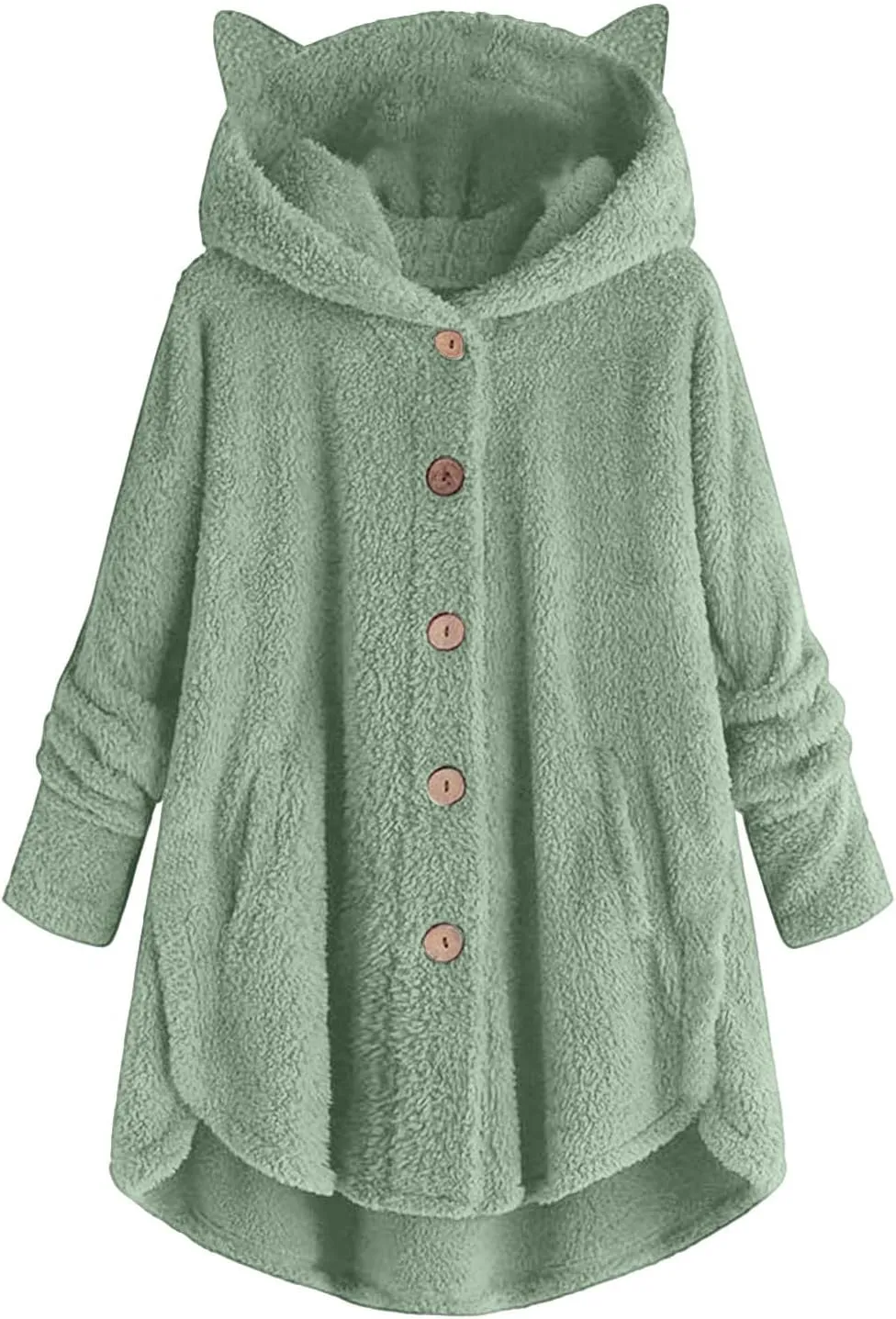 Winter Coats for Women Fuzzy Fleece Pullover Sherpa Sweatshirt Soft Warm Oversized Hoodie Comfy Plus Size Loungewear