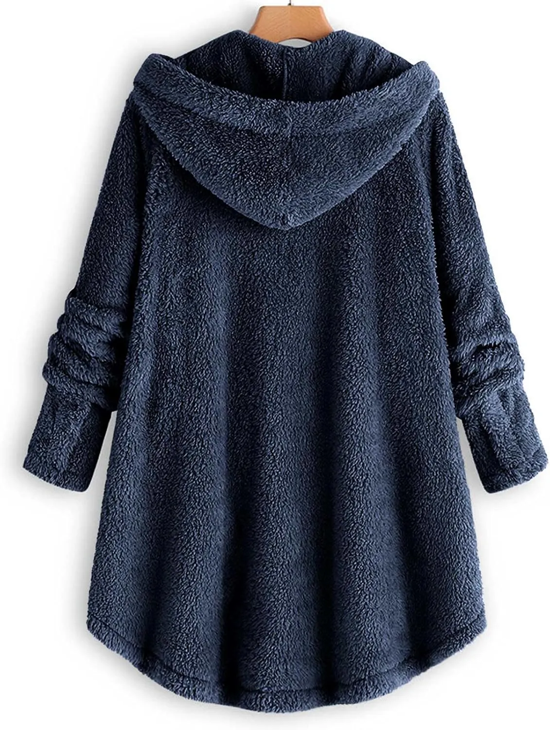 Winter Coats for Women Fuzzy Fleece Pullover Sherpa Sweatshirt Soft Warm Oversized Hoodie Comfy Plus Size Loungewear