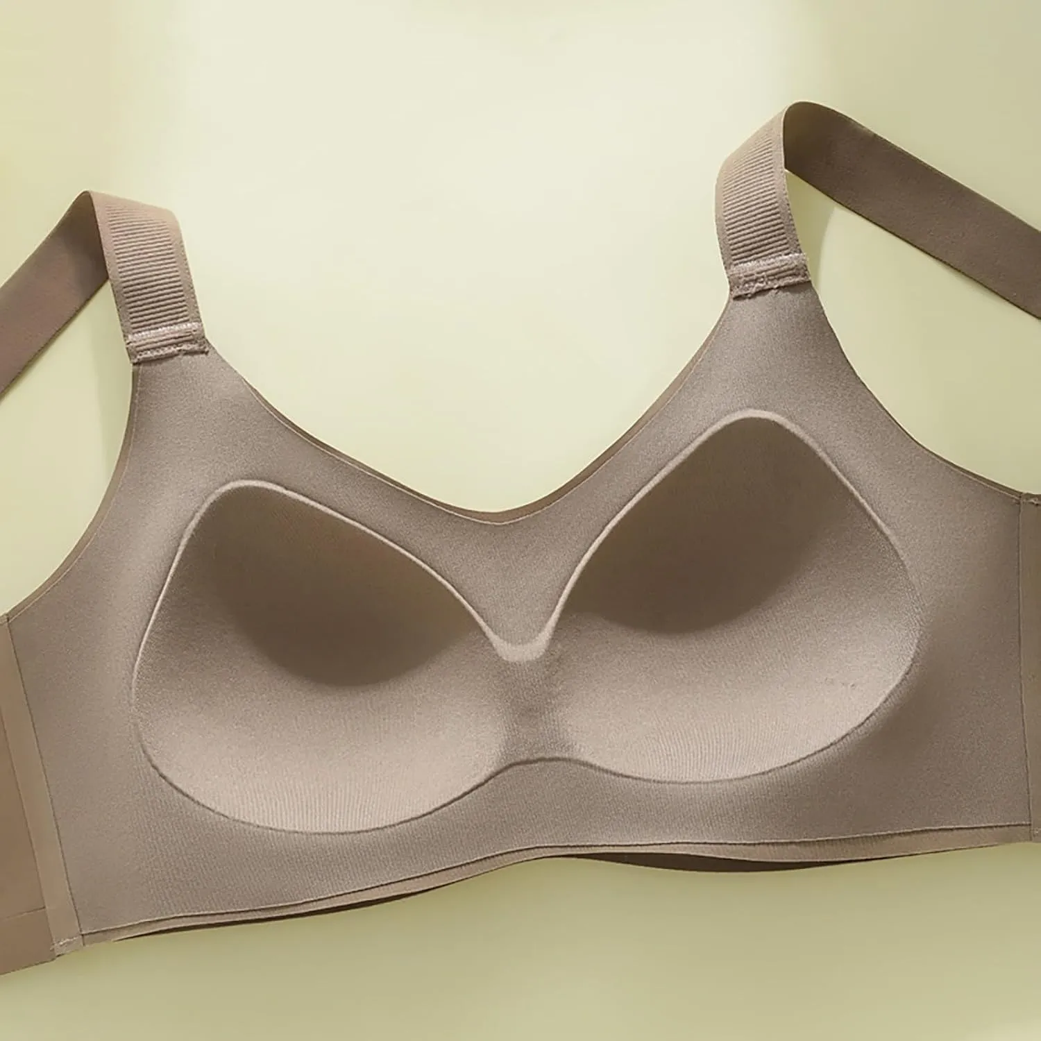 Wireless Push Up Bra Seamless Lifting Bras Anti-Sagging Super Gather Bra Comfort Pushup Bra for Older Women