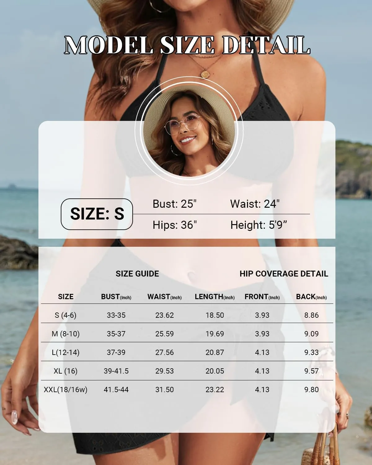 Women 3 Piece Bikini Sets - String Triangle Swimsuits with Cover Up 2025 Halter Sexy Bathing Suits