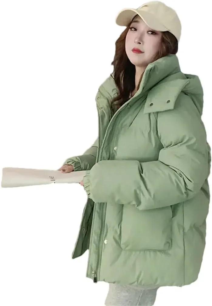 Women Bread Clothing Short Down Cotton-Padded Jacket Cotton-Padded Jacket Winter Coat Thick Jacket Warm Co