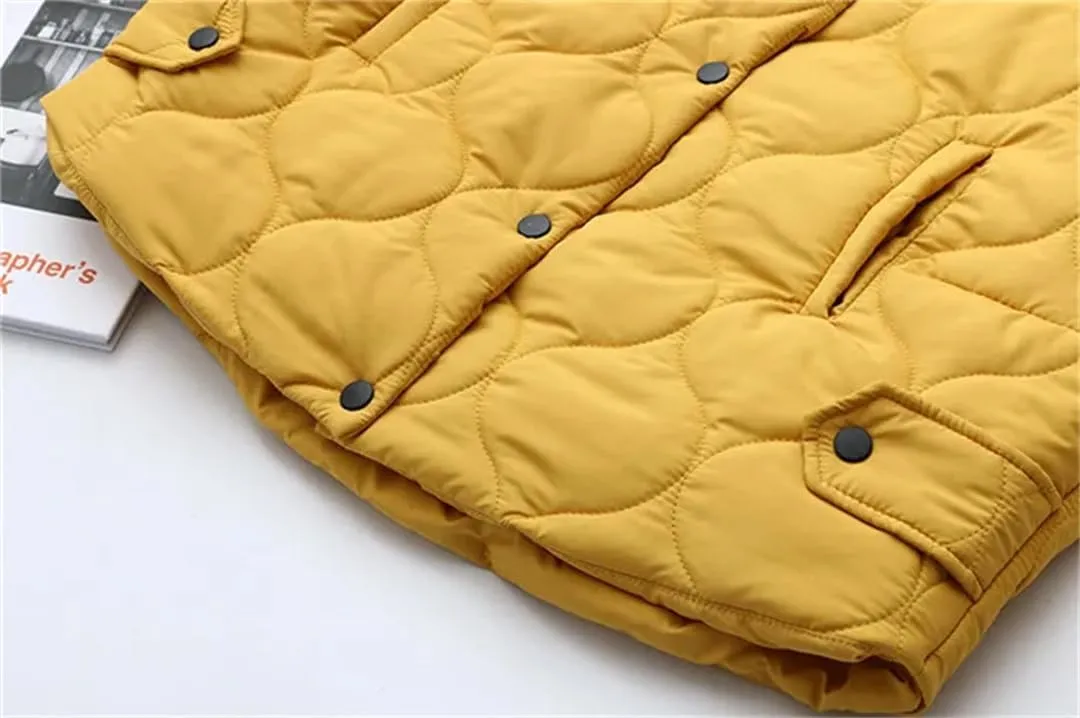 Women Cotton Coat Parka Winter Jacket Short Loose Padded Thick Down Cotton Warm Overcoat Parkas
