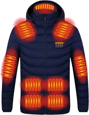 Women Men Heated Jacket, 4 Heating Modes 19 Heating Zones Winter Thermal Coats Cold Weather Ski Fishing Gear