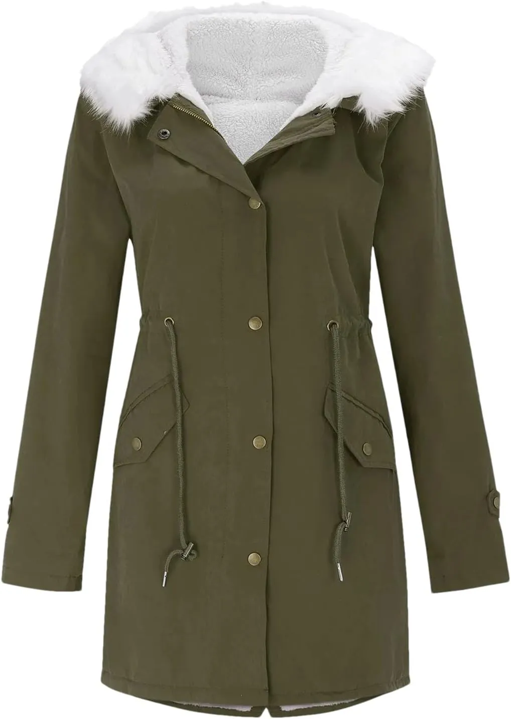 Women Padded Long Parkas Coat Female Loose Long Cotton Hooded Overcoat Winter Plus Sizethick Warm Jacket