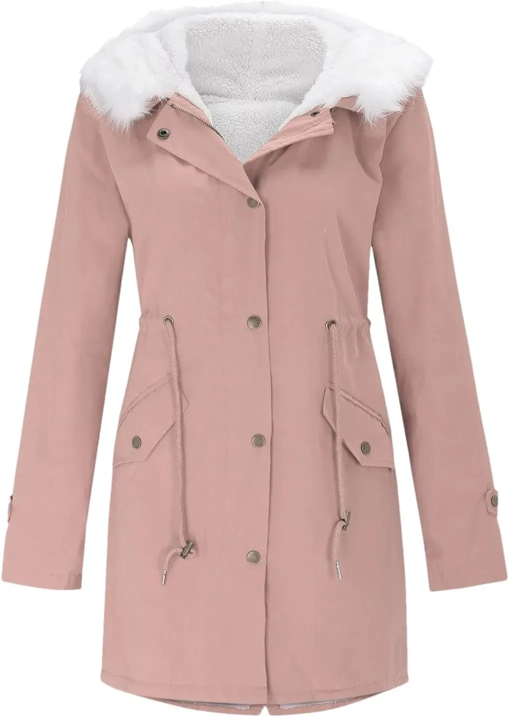 Women Padded Long Parkas Coat Female Loose Long Cotton Hooded Overcoat Winter Plus Sizethick Warm Jacket