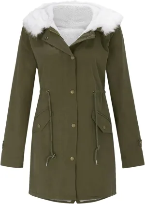 Women Padded Long Parkas Coat Female Loose Long Cotton Hooded Overcoat Winter Plus Sizethick Warm Jacket