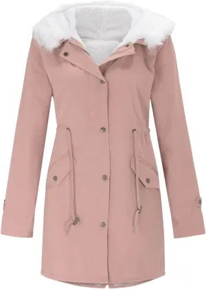 Women Padded Long Parkas Coat Female Loose Long Cotton Hooded Overcoat Winter Plus Sizethick Warm Jacket