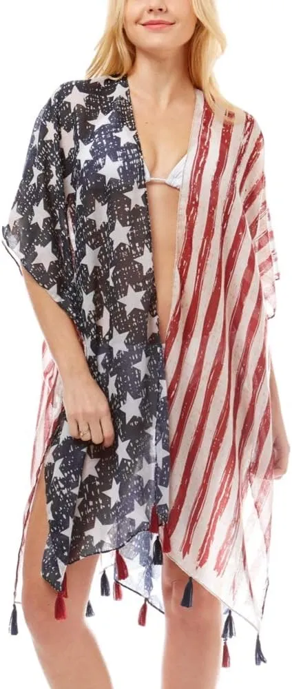 Women Summer Beach Swimsuit Cover Up Kimono Cardigan