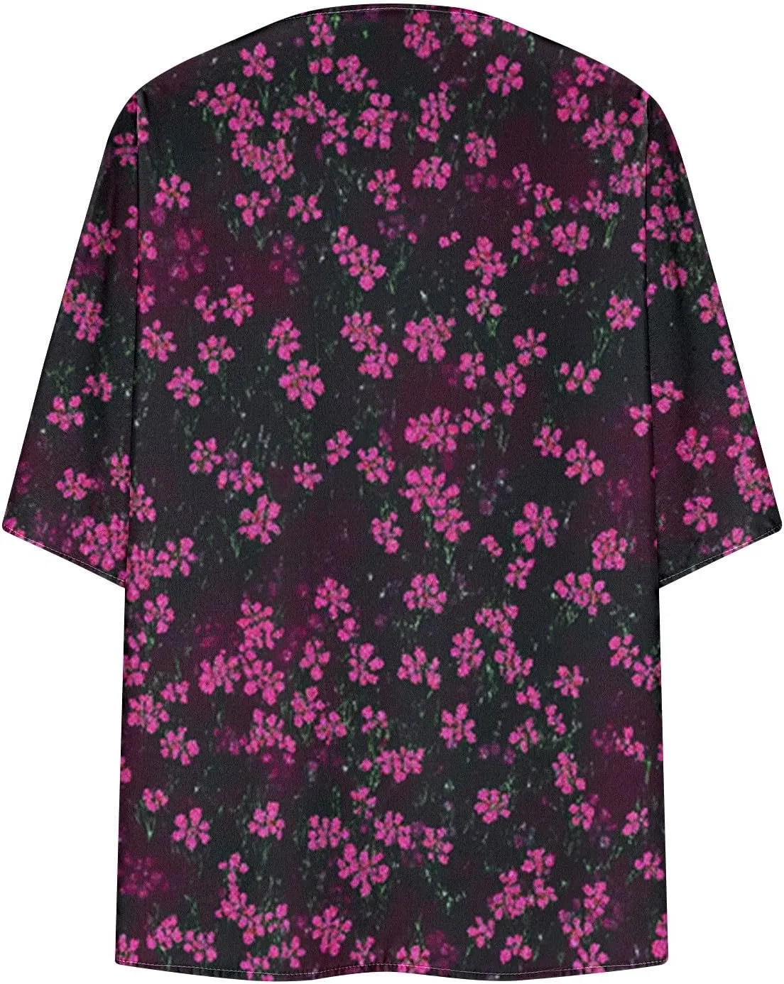 Women's Beach Cover Up Chiffon Kimono Cardigan Flroal Bathing Suit Cover Up Shirt Blouse for Summer Swimwear Coverups