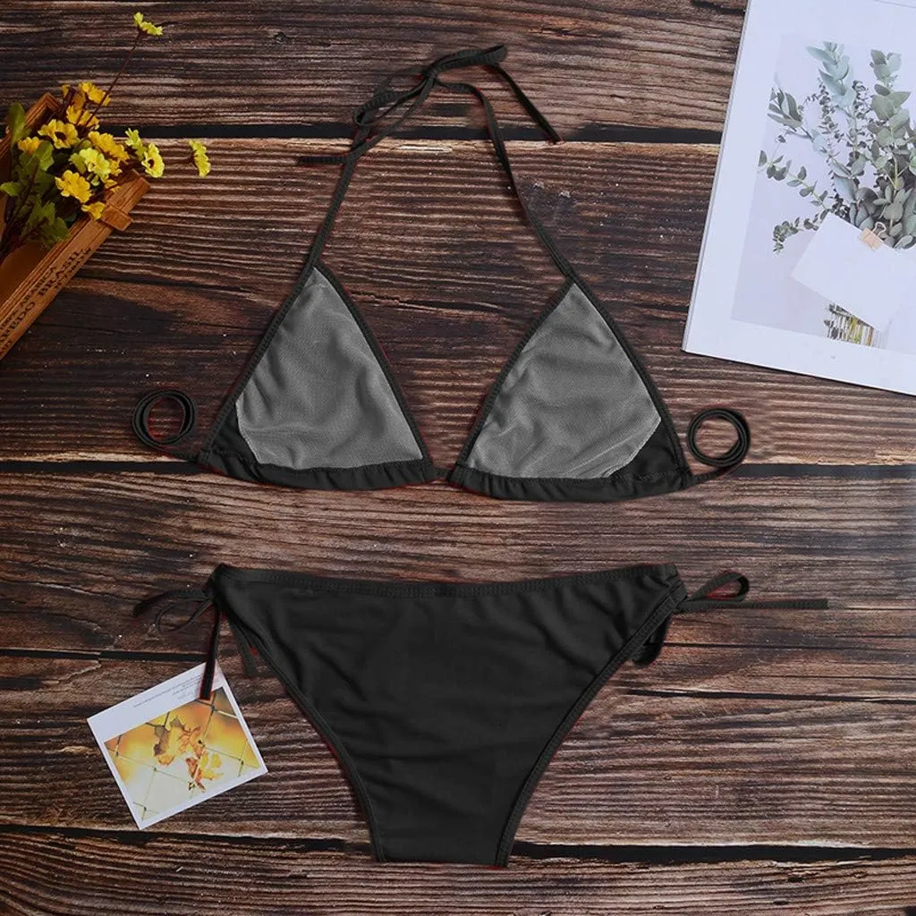 Women's Bikini Set Swimsuit Women Sets Bikini Up Two Plus Size Beachwear Swimwears Tankinis Set Bikini Swimsuit