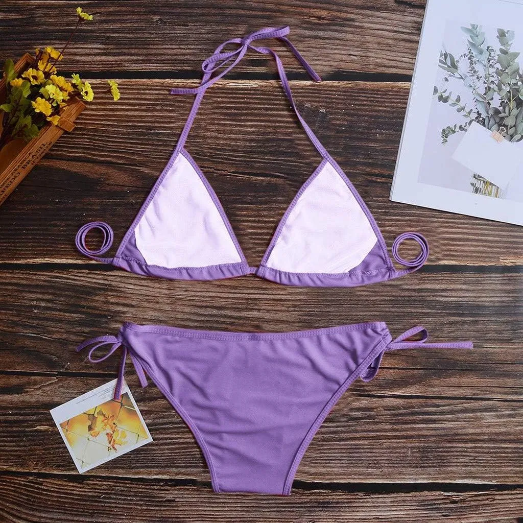 Women's Bikini Set Swimsuit Women Sets Bikini Up Two Plus Size Beachwear Swimwears Tankinis Set Bikini Swimsuit