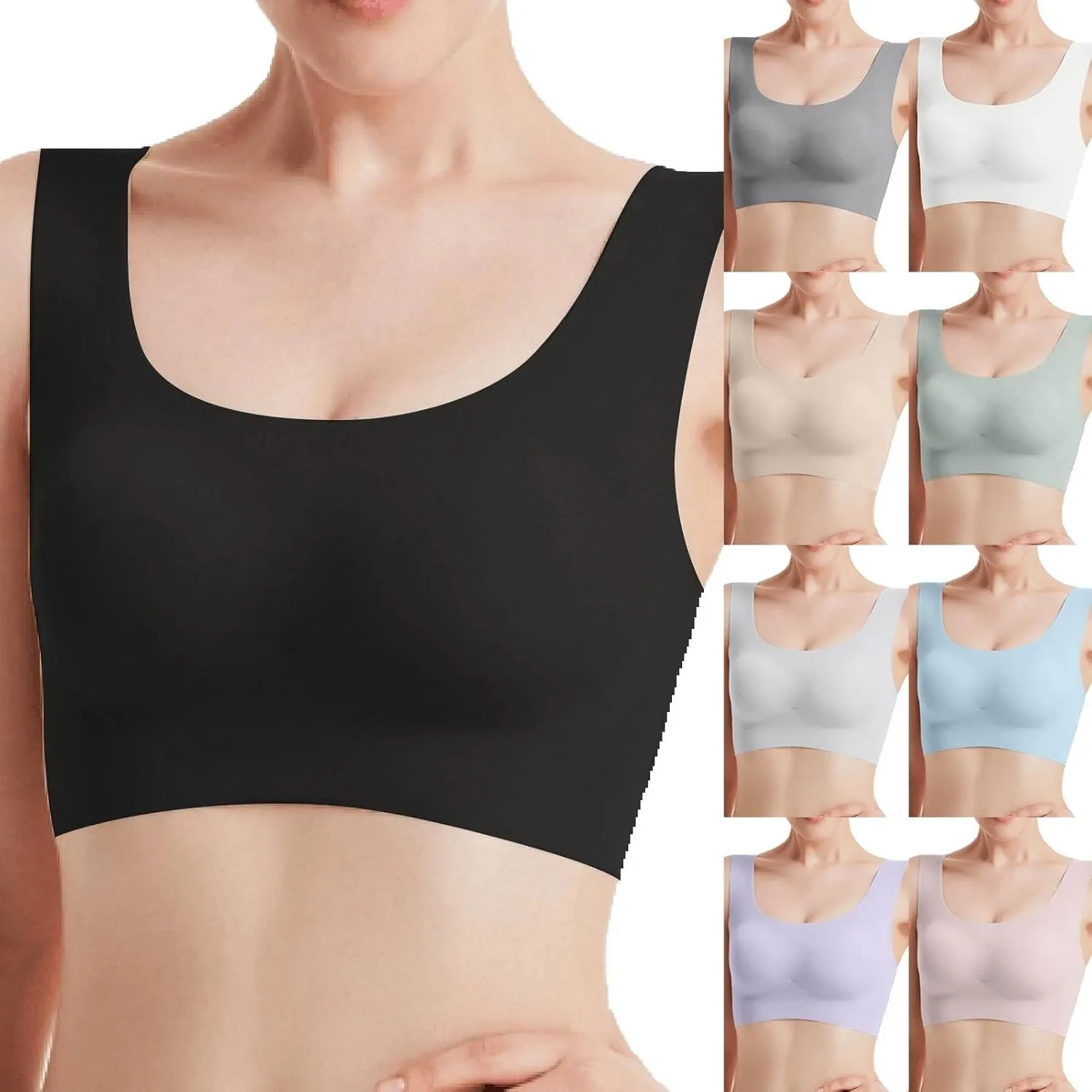 Womens Bras Sports Bra Support Bra Daisy Bra Cotton Bras Wireless Bras for Large Breasted Women