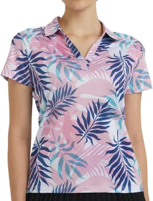 Womens Golf Shirt - Performance Moisture Wicking Quick-Dry Golf Polo Shirts for Women