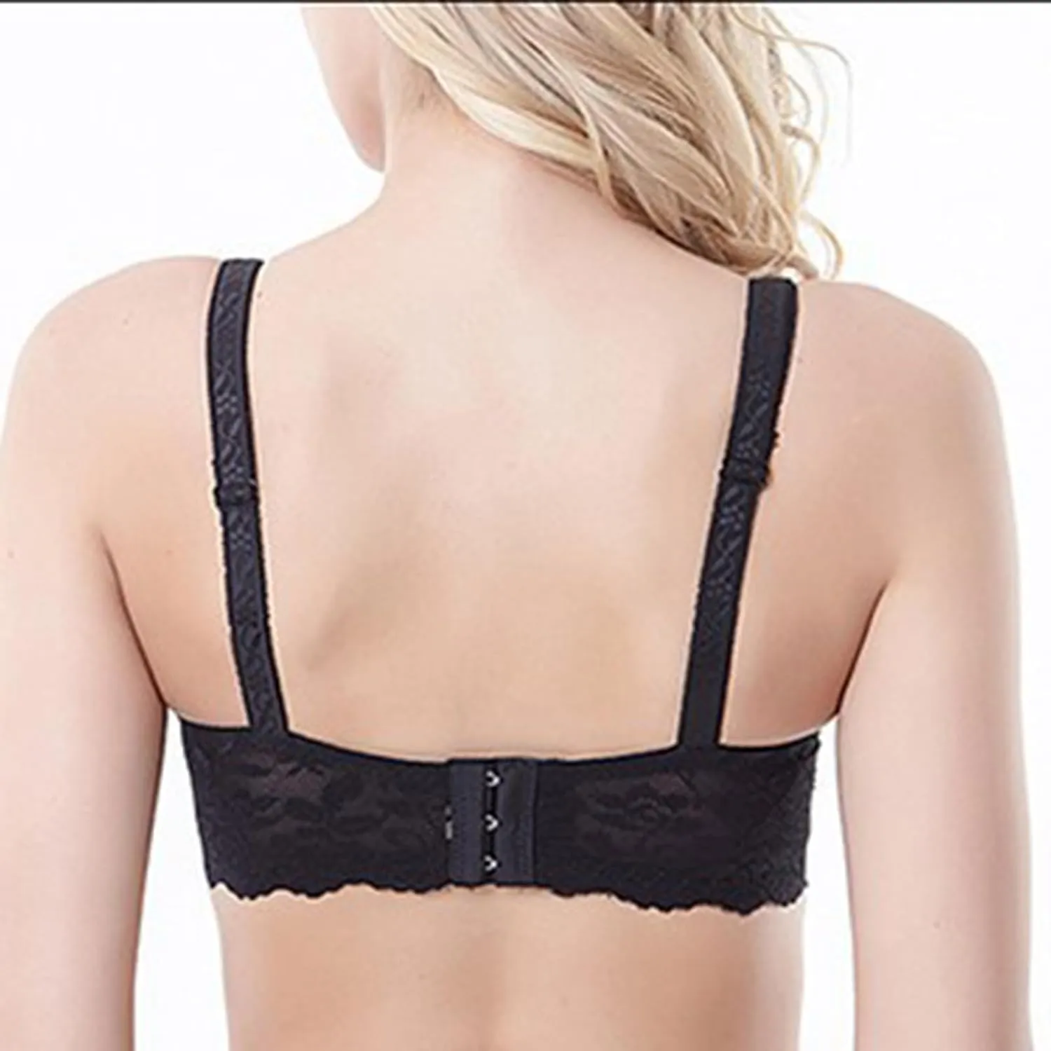Women's Lace Mesh Balconette Bra Push Up Sexy Full Coverage Bralette Wirefree Padded Bras Comfort Everyday Bras