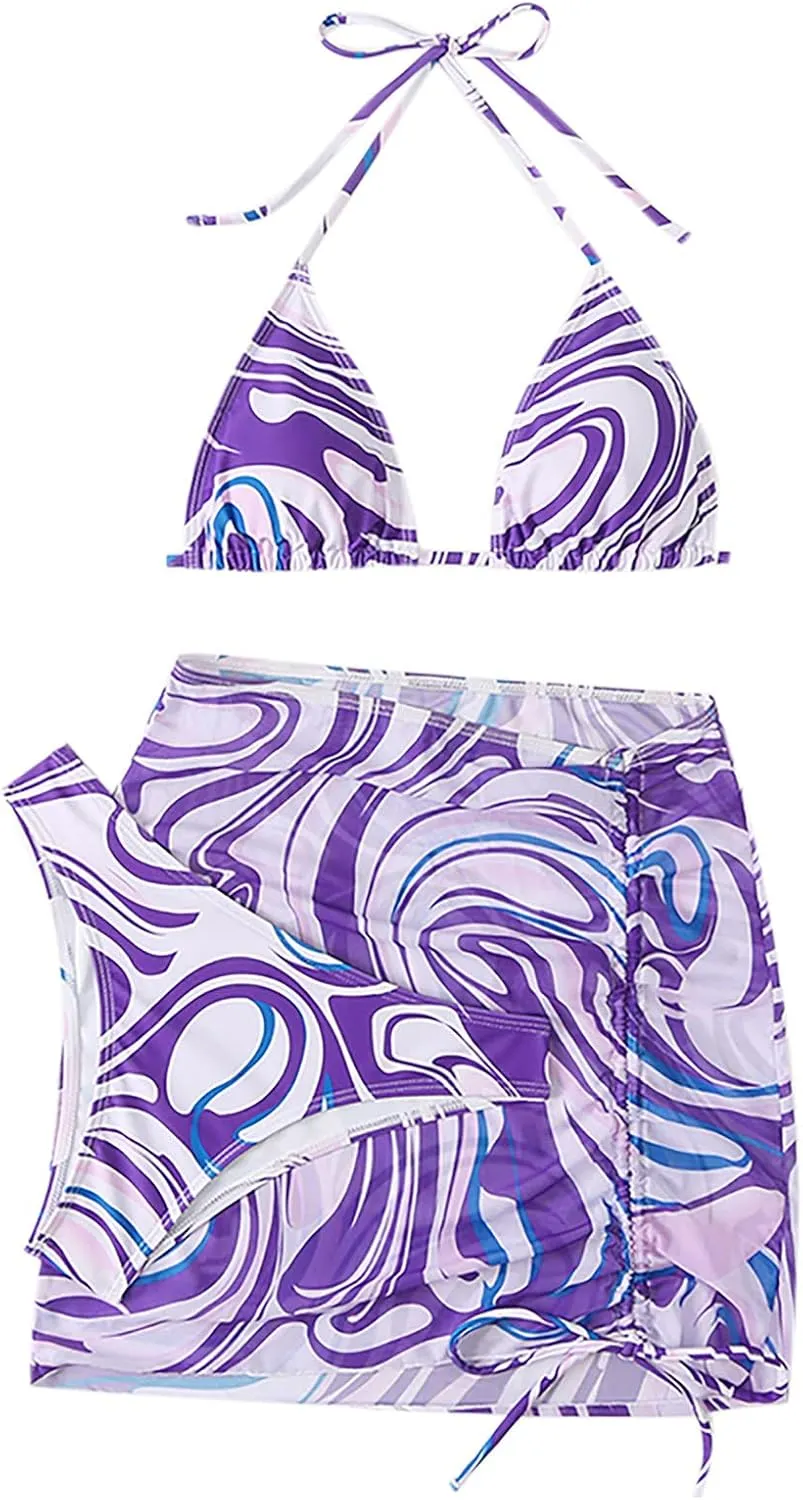 Womens Micro Bikini Sets Skorts Swimsuit Micro Bikini Tankini Sets for Women Micro Bikini Sets