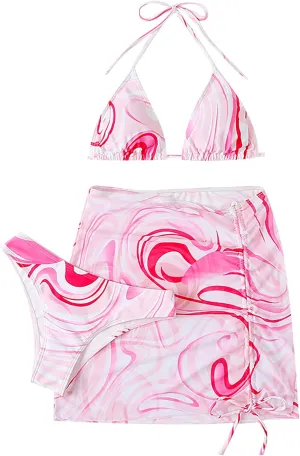 Womens Micro Bikini Sets Skorts Swimsuit Micro Bikini Tankini Sets for Women Micro Bikini Sets