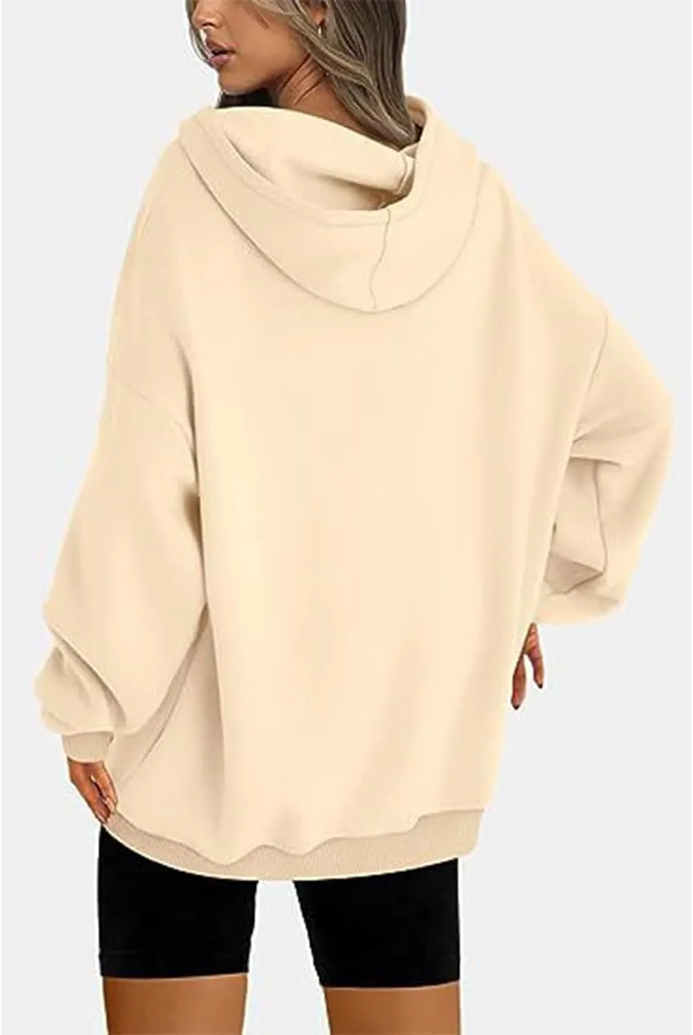 Womens Oversized Hoodies Fleece Sweatshirts 2024 Long Sleeve Pullover Sweaters Clothes with Pockets