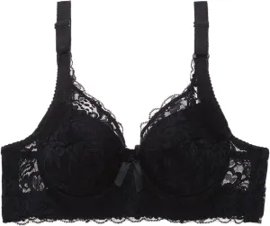 Women's Sexy Lace Push Up Bra Wireless Full Coverage T Shirt Bra No Underwire Lace Lift Bralette Comfort Seamless Bra